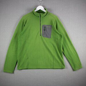 Eddie Bauer First Ascent Fleece Pullover Mens 2XL Green